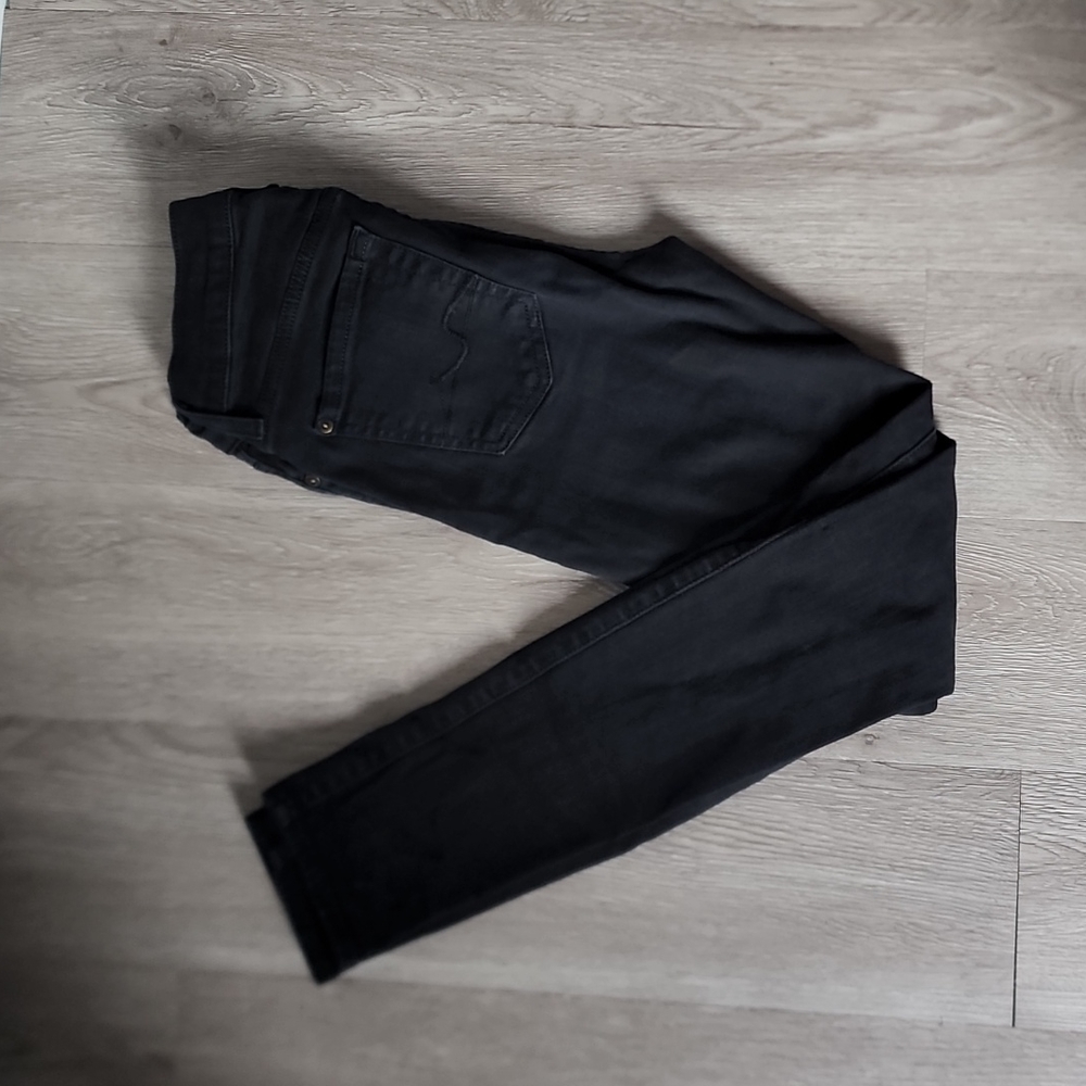 7 for all mankind ankle gwenevere black jeggings size 25
